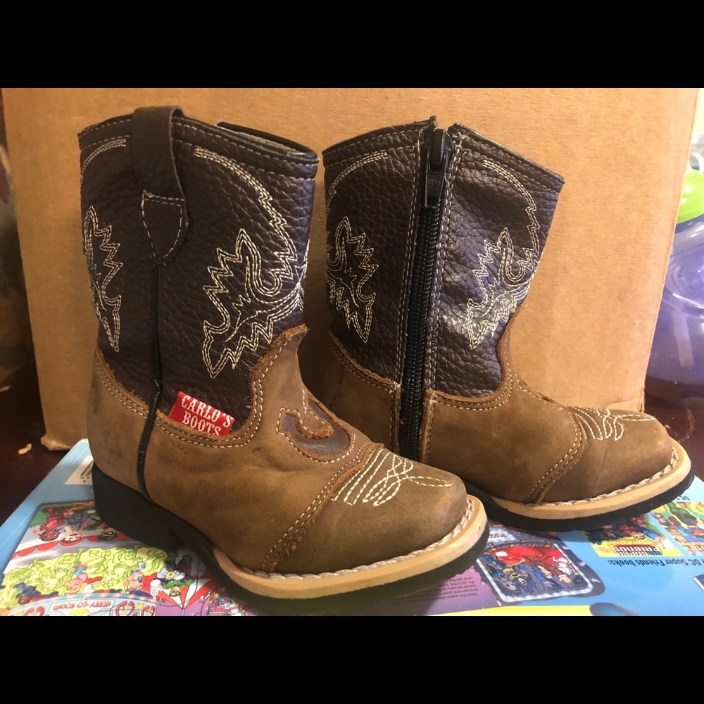Toddler leather boots